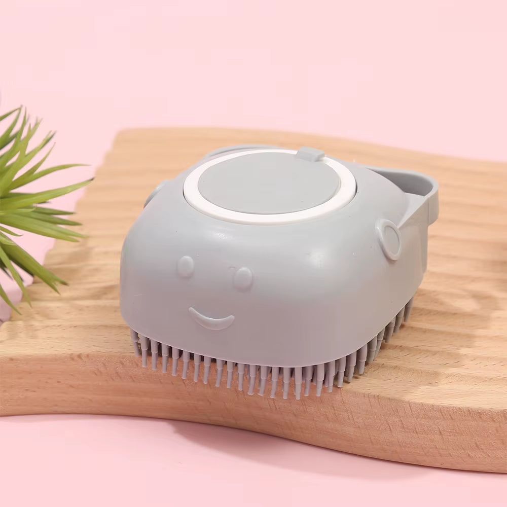 Pet Bathroom Washing Massage Dispenser Grooming Shower Brush Soft Silicone Dog Brush Shampoo Massager Bath Brush Pet Supplies