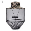 Mosquito Hat with Hidden Net Mesh Repellent Insect Bee Protection Men Women Outdoor Sunscreen Fishing Cap