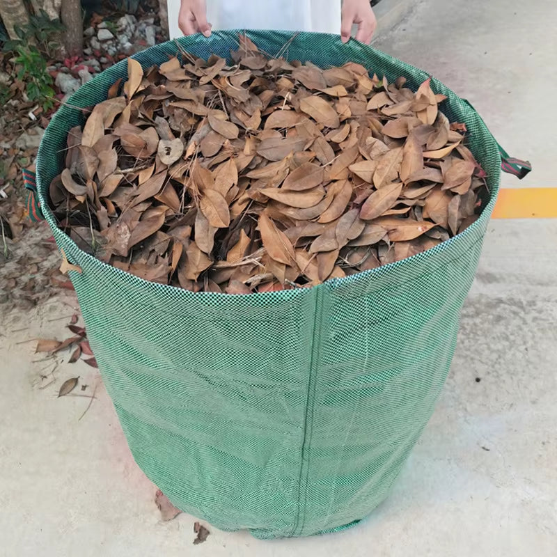 Leaf Bag Foldable Large Capacity Garden Waste Bag Reusable Garden Garbage Bag Fallen Leaves Basket Outdoor Gardening Storage Bag