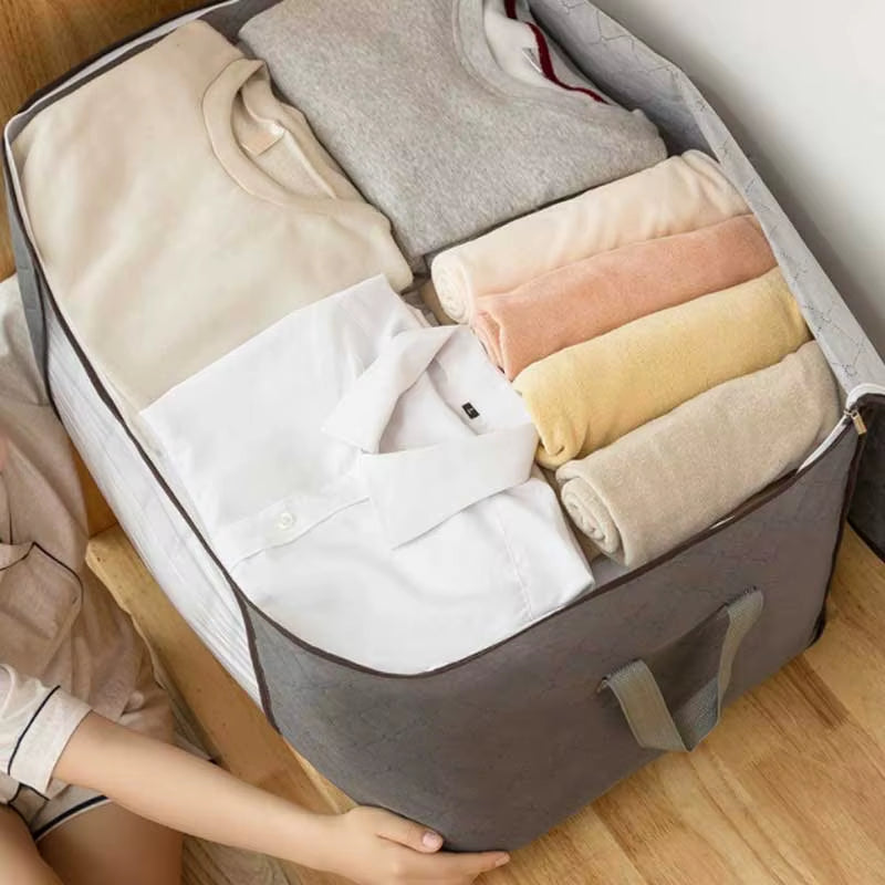 Clothes Quilt Storage Organiser Bag Luggage Moving Packing Storage Moisture-Proof Bag Non-Woven Quilt Storage Bag Packing Bag