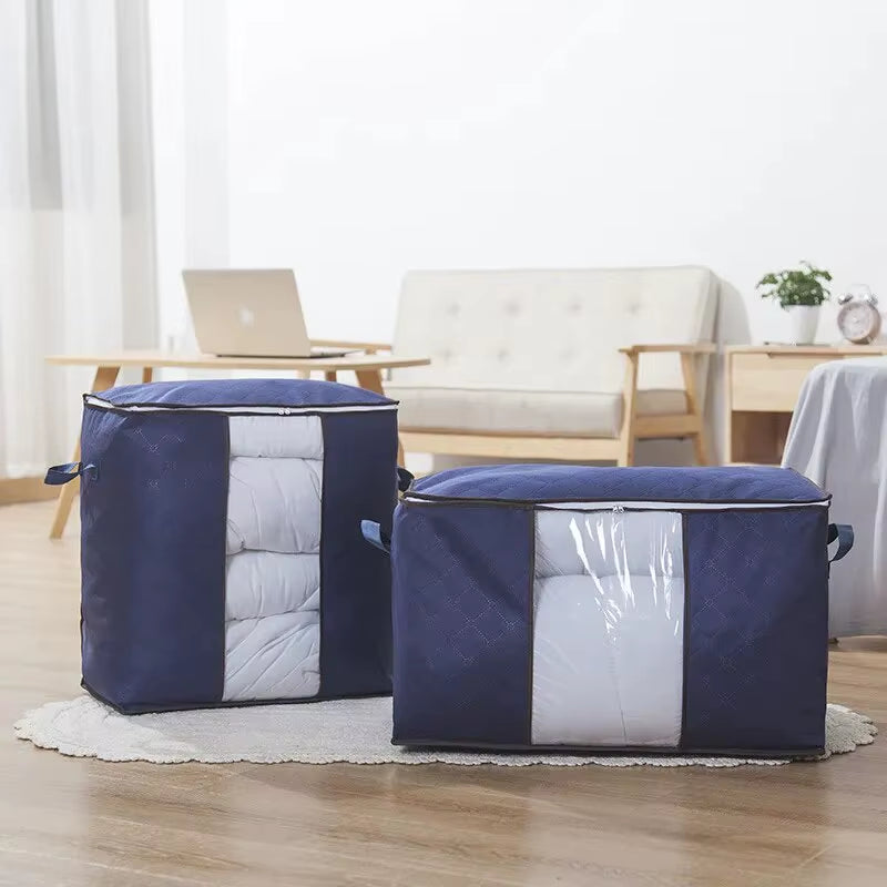 Clothes Quilt Storage Organiser Bag Luggage Moving Packing Storage Moisture-Proof Bag Non-Woven Quilt Storage Bag Packing Bag