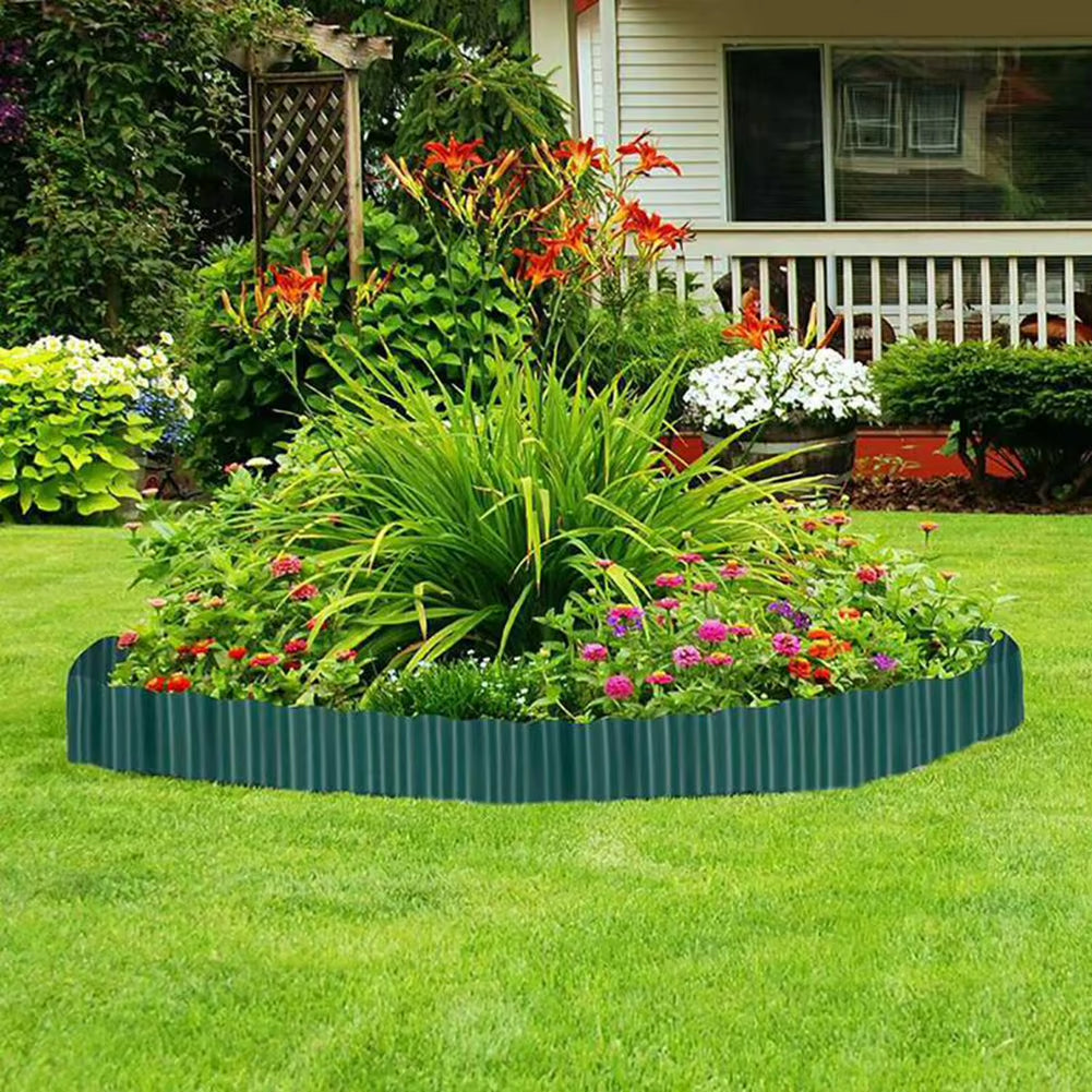 Imitation Stone PP Plastic Garden Grass Lawn Edge Border Fence Path Flexible Lawn Edging Border Garden Ground Fence