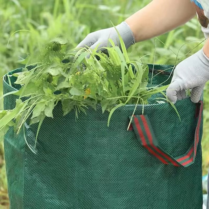 Leaf Bag Foldable Large Capacity Garden Waste Bag Reusable Garden Garbage Bag Fallen Leaves Basket Outdoor Gardening Storage Bag
