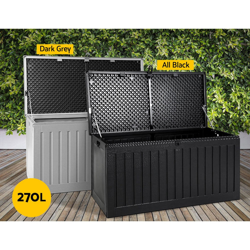 Gardeon Outdoor Storage Box Container Lockable Indoor Toy Tools Shed Garden