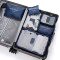 6Pcs Travel Clothes Storage Bags Set - Portable Luggage Organizer Suitcase Packing Cubes with Shoe Pouch
