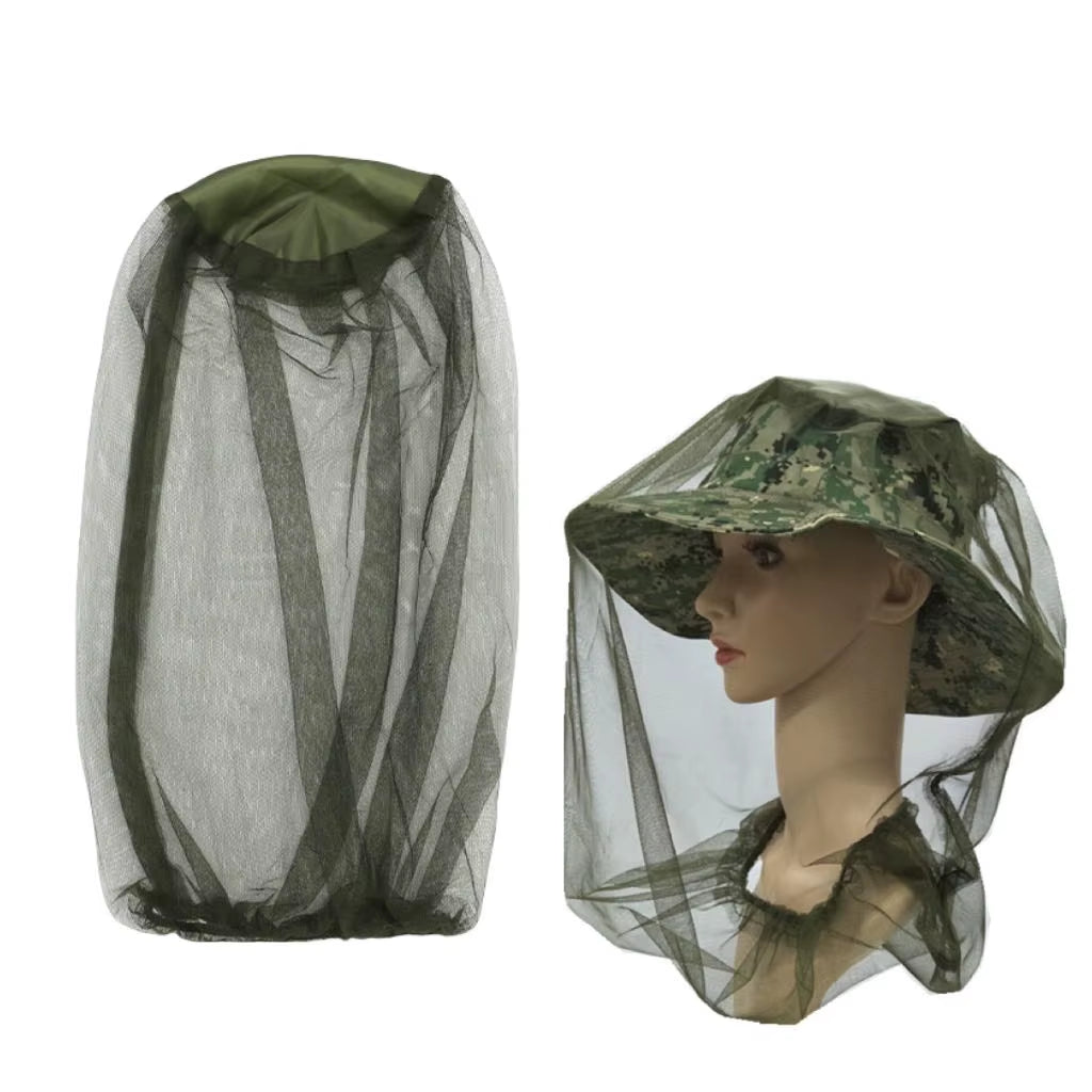 2 Pcs Outdoor Fishing Cap anti Mosquito Insect Garden Beekeeping Hat Camping Bug Mesh Head Net Face Protector Hats Fishing Cap