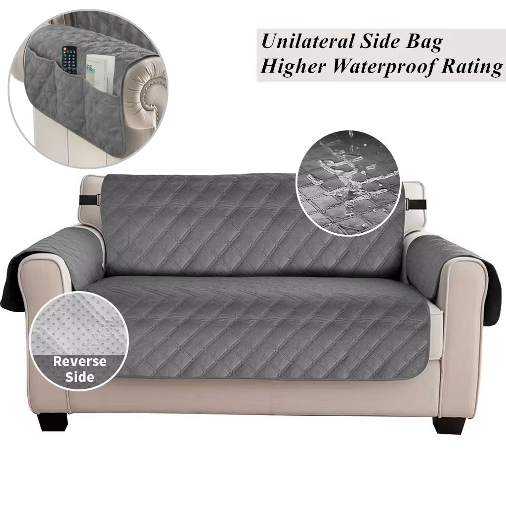 Sofa Covers Waterproof Sofa Slipcovers 1/2/3/4 Seater Non Slip Cover for Kids Pets Washable Sofa Protector with Elastic Strap