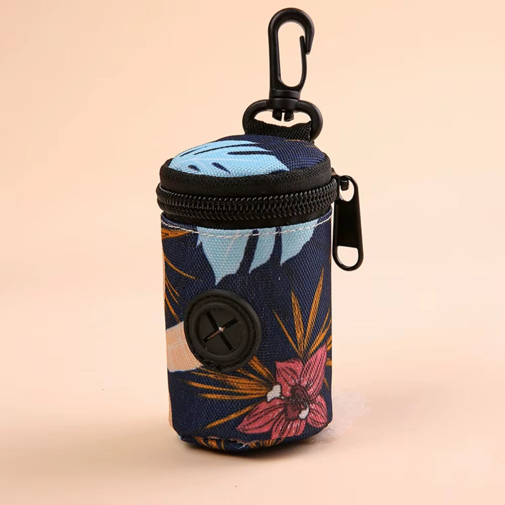 Hangable Dog Poop Bag Dispenser Zipper Portable Waste Bag Holder Cute Dogs Walking Accessory Garbage Bags Organizer Pet Supplies