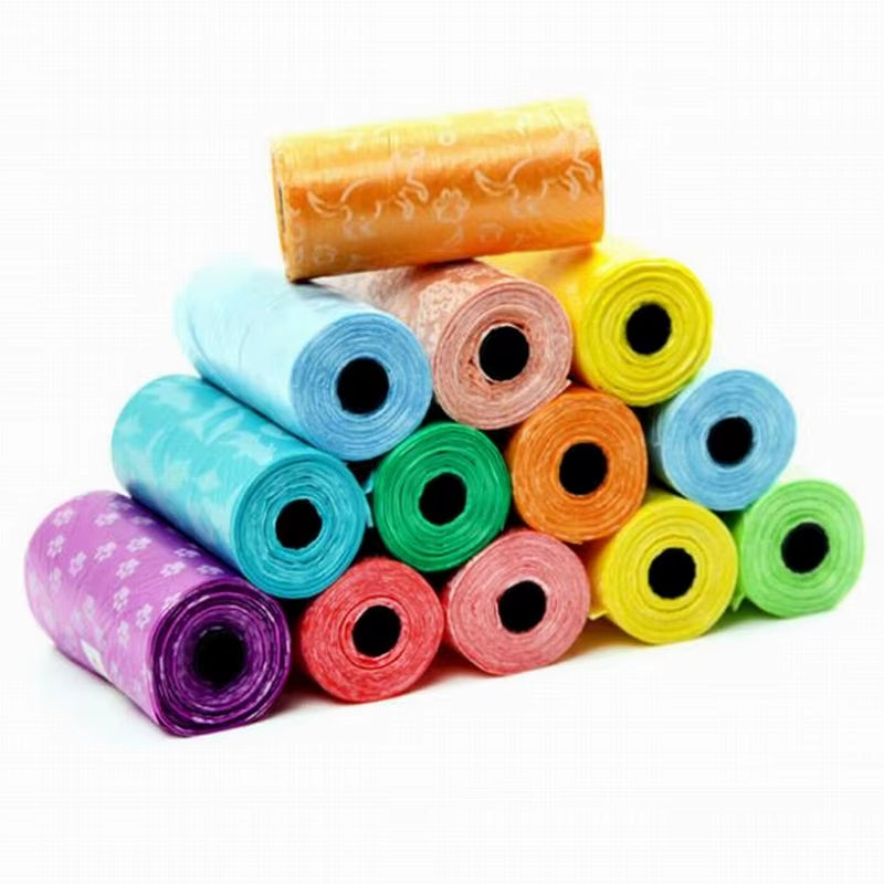 10 Rolls Dog Poop Bag Degradable Plastic Pet Dog Poop Bags for Dog Cat Toilet Clean up Outdoor Waste Garbage Cleaning Bag