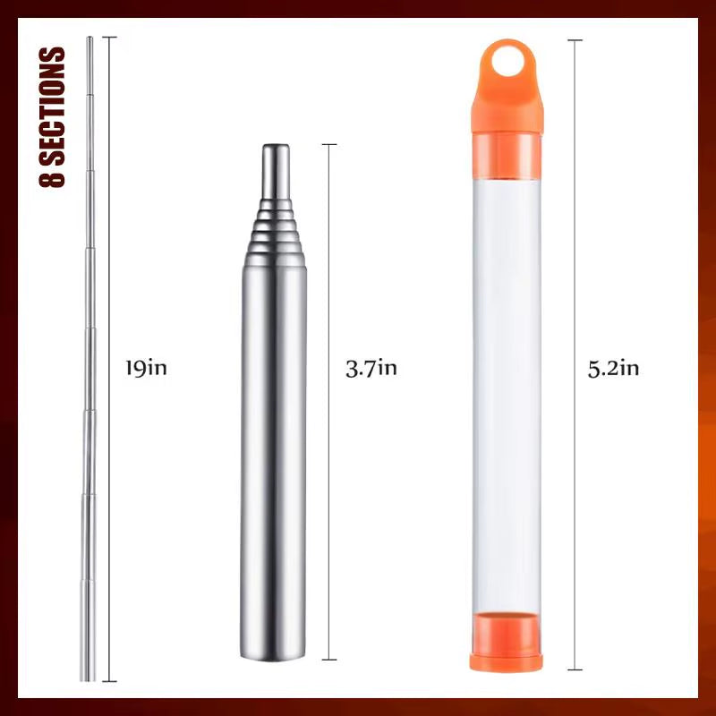 Blow Fire Tube Mouth Blowpipe Collapsible High Effective Tiny Outdoor Beach Garden Tool Camping Equipment Blowing Fire Stick
