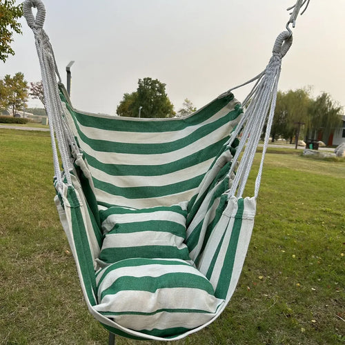 1Pc Leisure Fabric Hammock Chair Outdoor Swing Chair Hammock Dormitory Hammock Chair anti Rollover Hammock with Storage Bag