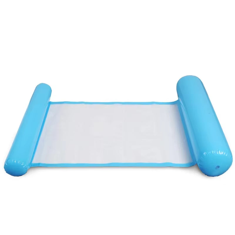Floating Water Hammock Float Lounger Floating Toys Inflatable Floating Bed Chair Swimming Pool Foldable Inflatable Hammock Bed