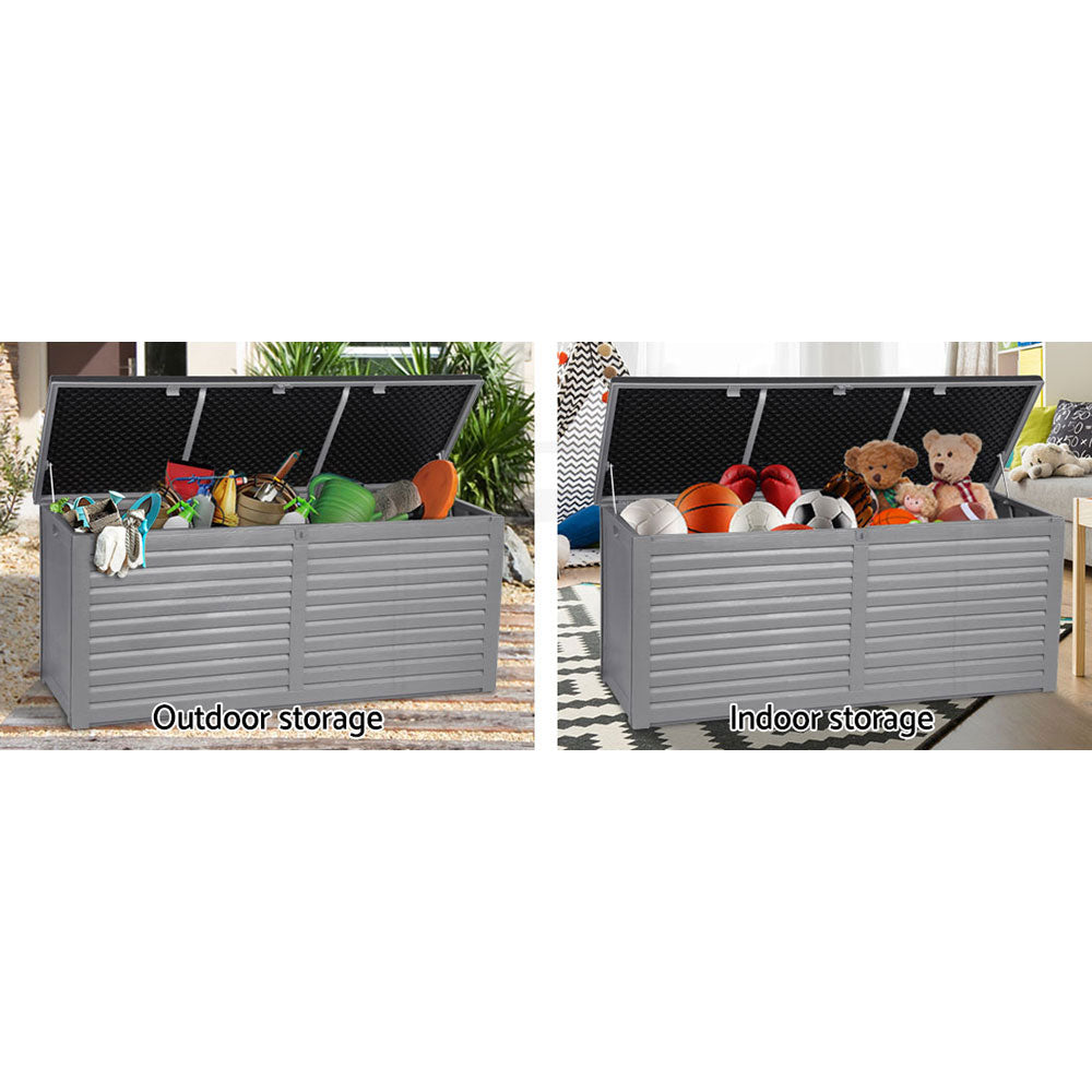 Gardeon Outdoor Storage Box Container Lockable Indoor Toy Tools Shed Garden