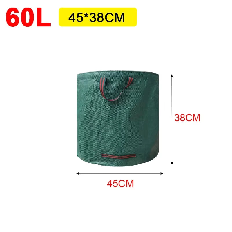 Leaf Bag Foldable Large Capacity Garden Waste Bag Reusable Garden Garbage Bag Fallen Leaves Basket Outdoor Gardening Storage Bag