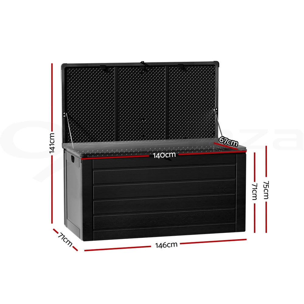 Gardeon Outdoor Storage Box Container Lockable Indoor Toy Tools Shed Garden