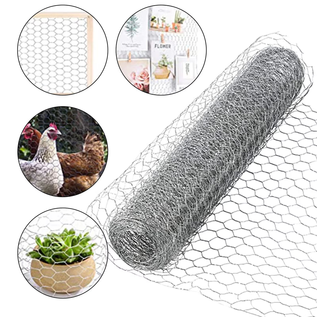42Cmx10M Garden Fence and Crops Protective Fencing Mesh Chicken Wire Net Animal Fence Netting Mesh Fence Wire for Home Garden