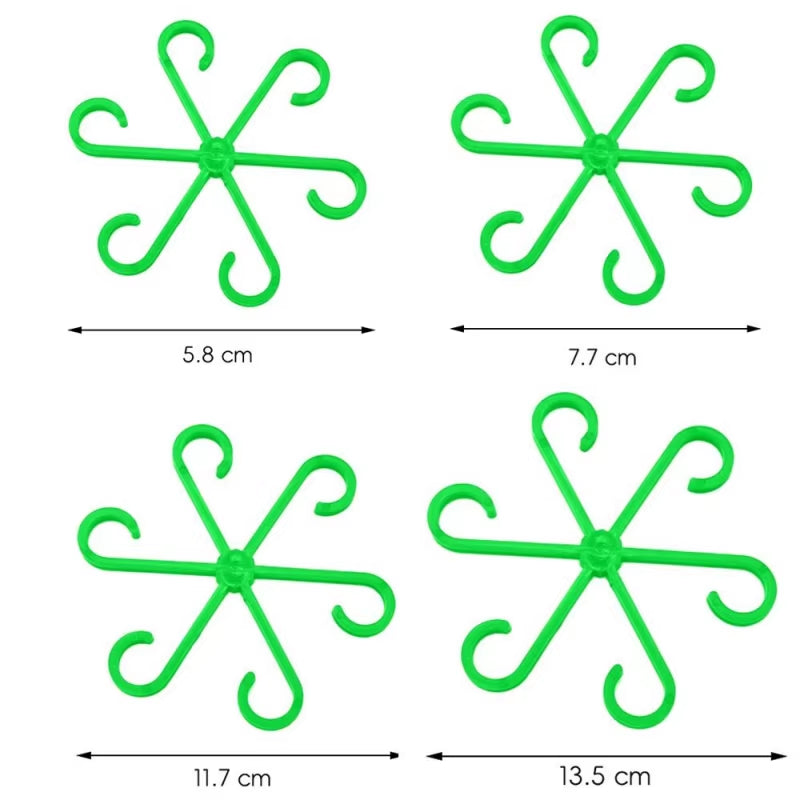 4PCS Reusable Plant Stem Folding Frame Garden Tools No Stake Trellis Plant Stem Support Support Branches Stem Organizer
