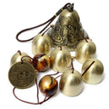 6 Copper Bells Outdoor Metal Wind Chimes Yard Garden Hanging Ornament Decor