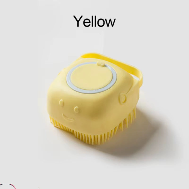 Pet Bathroom Washing Massage Dispenser Grooming Shower Brush Soft Silicone Dog Brush Shampoo Massager Bath Brush Pet Supplies