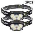 9-LED High-Brightness Headlamp, Motion Sensor Headlamp, Portable Fishing and Camping Outdoor Headlamp, Work Flashlight