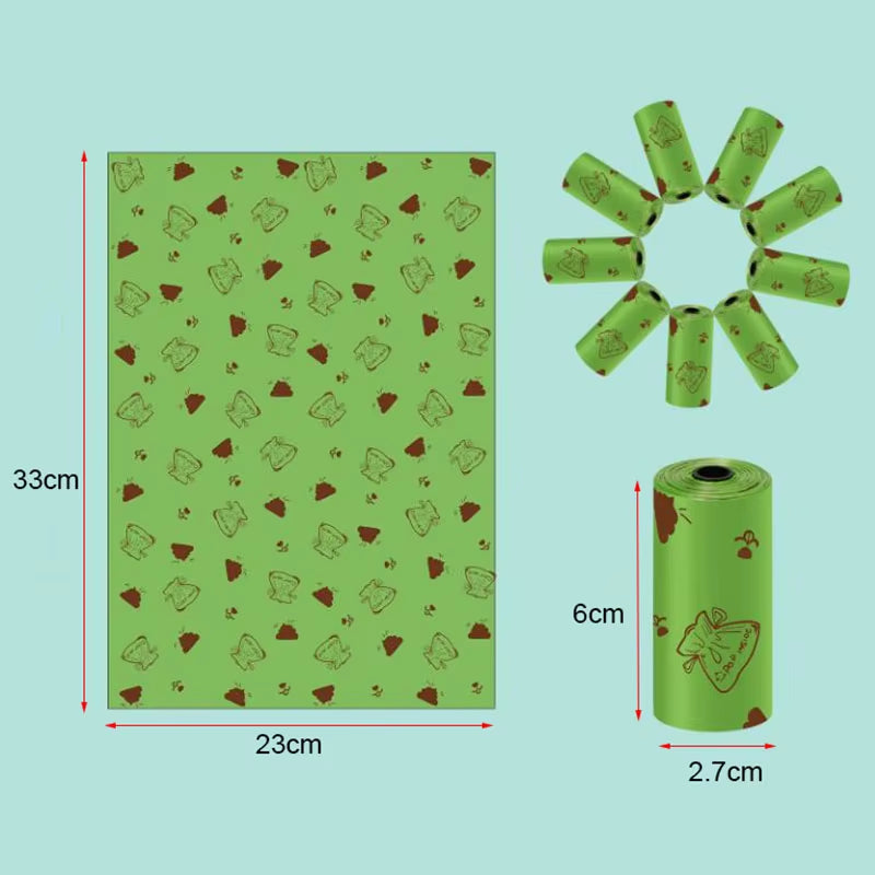 5Rolls 10Rolls Degradable Cat Dog Poop Bags Outdoor House for Dogs Clean Refill Garbage Bag Dog Accessories Thickened Bags