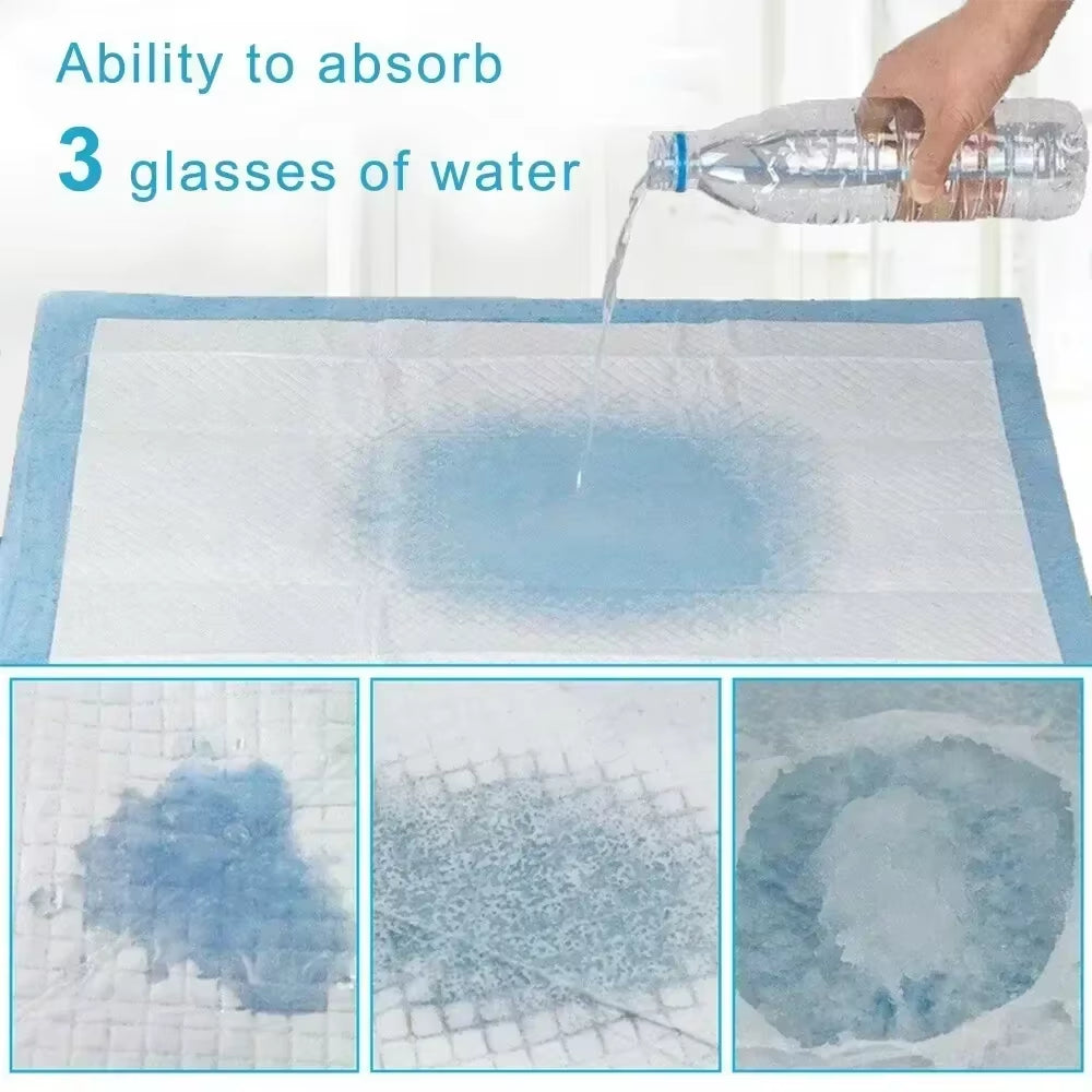 20/40/50/100-Pack Ultra Absorbent Pet Diaper Pads for Dogs &Cats Odor-Control Puppy Pee Mats Disposable Litter Toilet Solutions