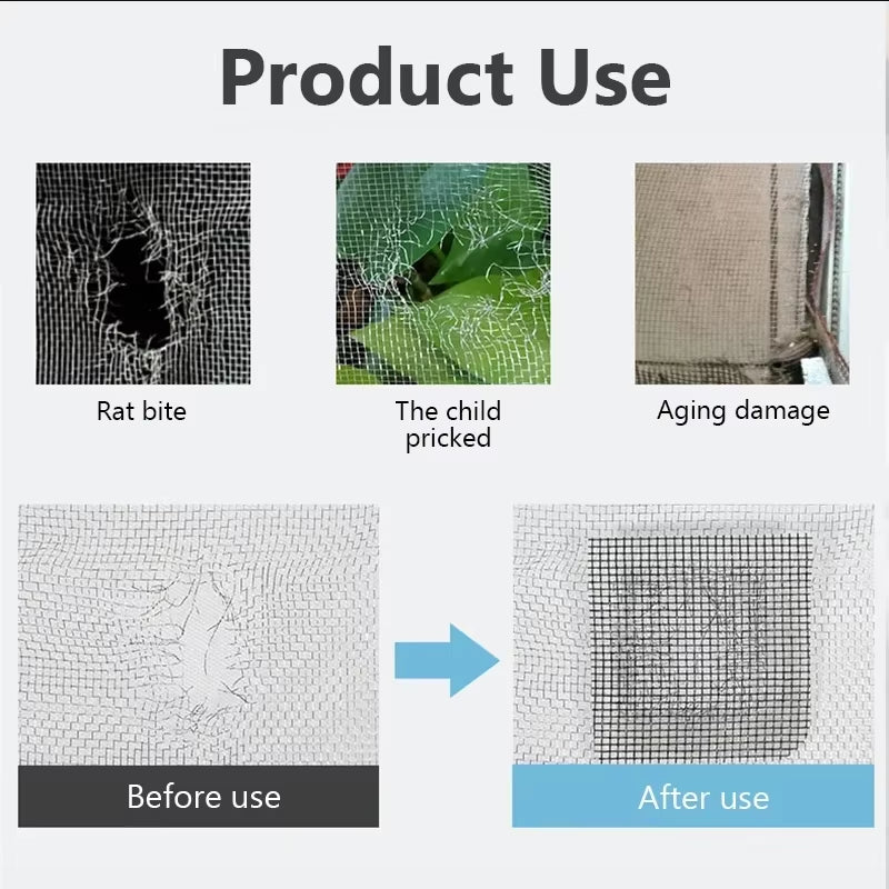 Fix Net Window Home Adhesive anti Mosquito Fly Bug Insect Repair Screen Wall Patch Stickers Mesh Window Screen Window Net Mesh