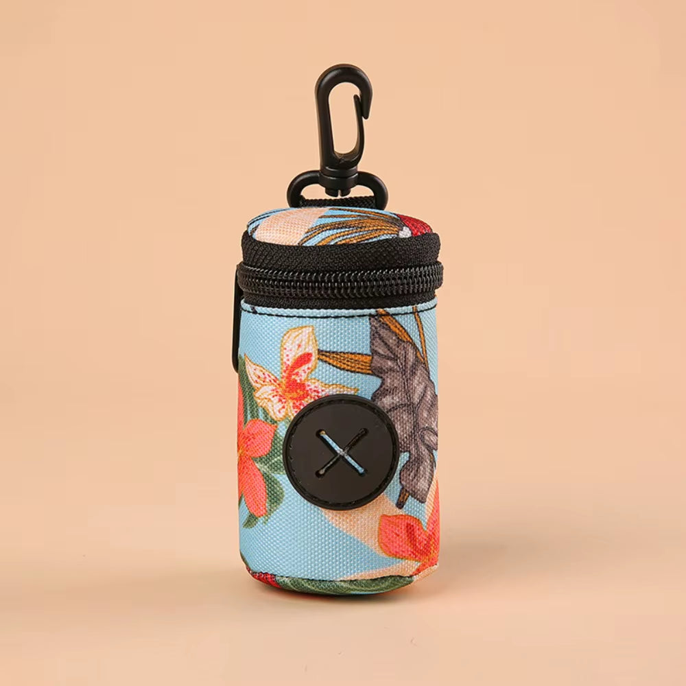 Hangable Dog Poop Bag Dispenser Zipper Portable Waste Bag Holder Cute Dogs Walking Accessory Garbage Bags Organizer Pet Supplies