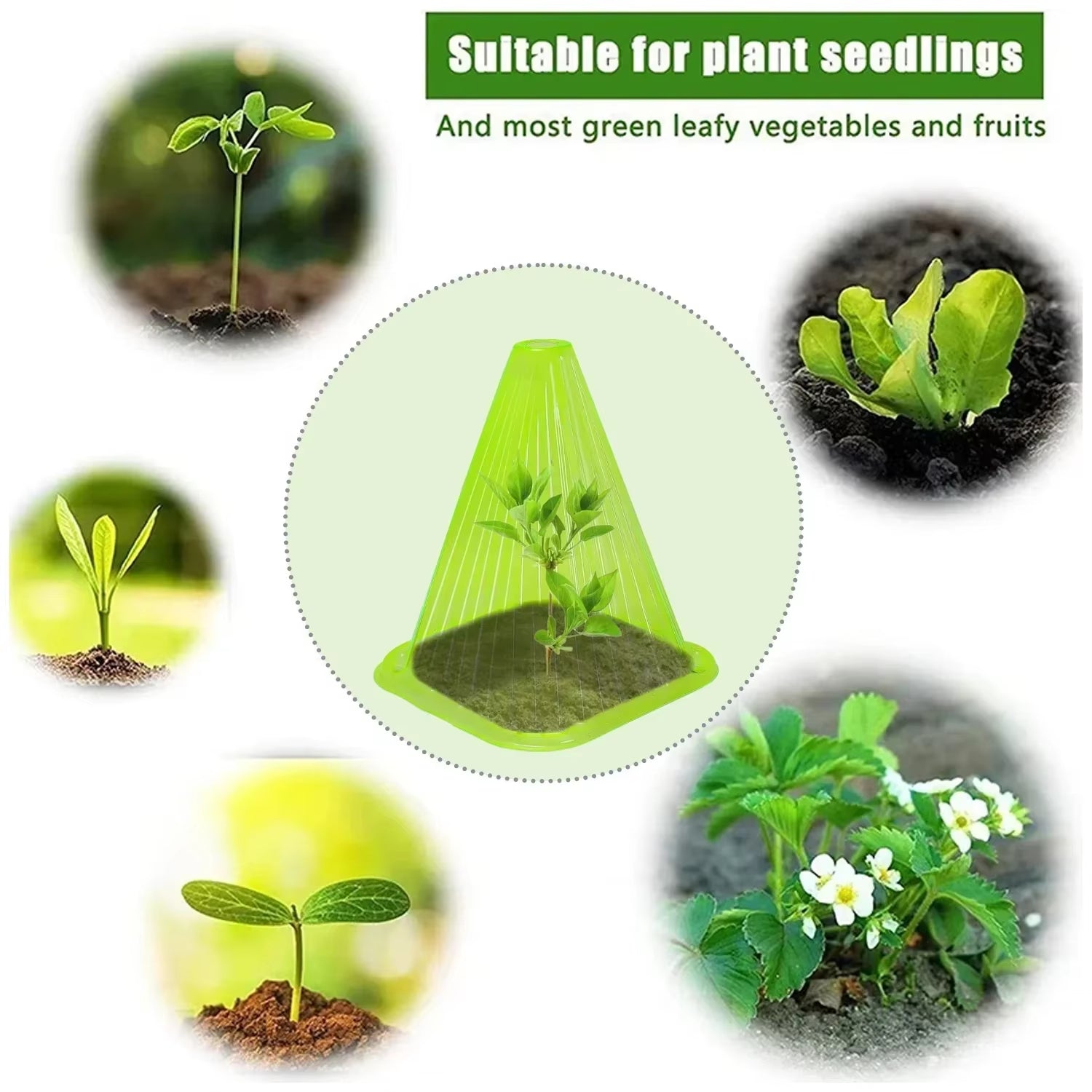 5-50Pcs Garden Plant Cloches Plant Garden Protective Cover Protected from Insects and Frost Weather Garden Tool for Lawn Care