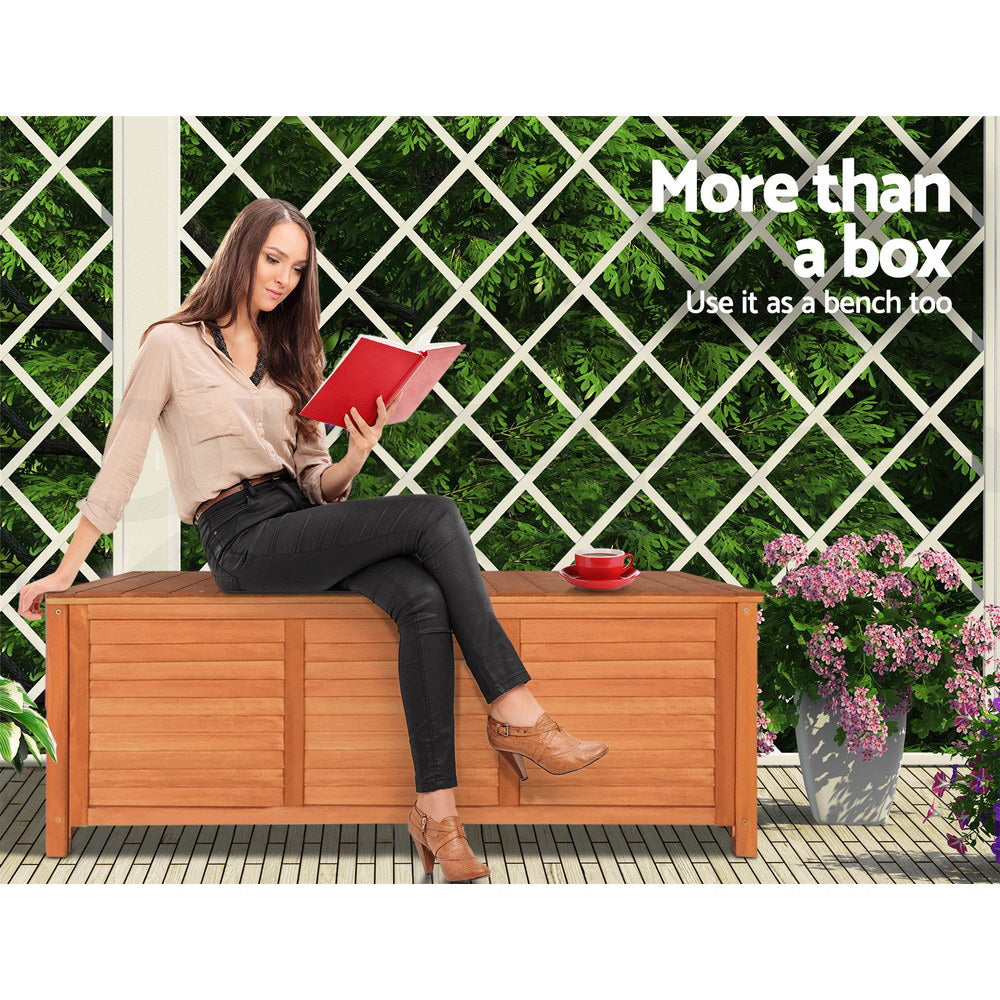 Gardeon Outdoor Storage Box Container Lockable Indoor Toy Tools Shed Garden