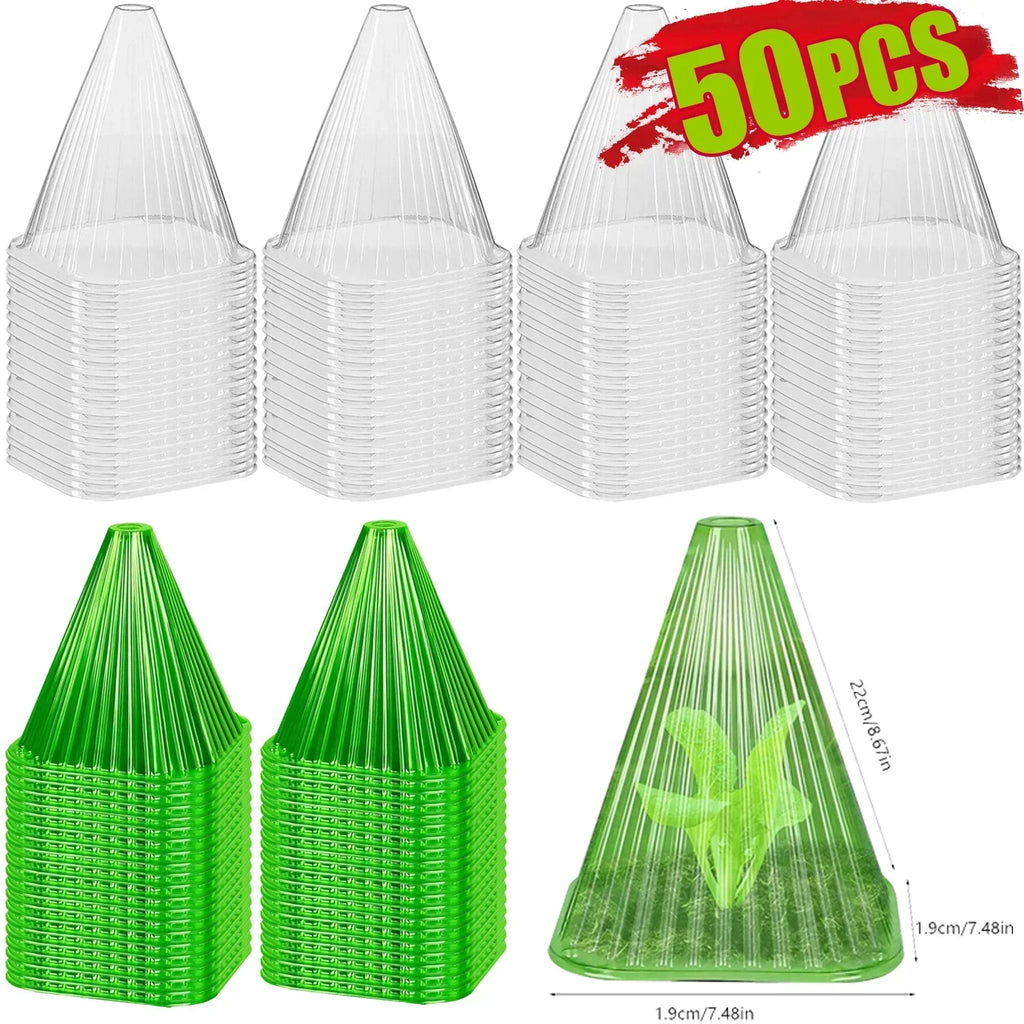 5-50Pcs Garden Plant Cloches Plant Garden Protective Cover Protected from Insects and Frost Weather Garden Tool for Lawn Care