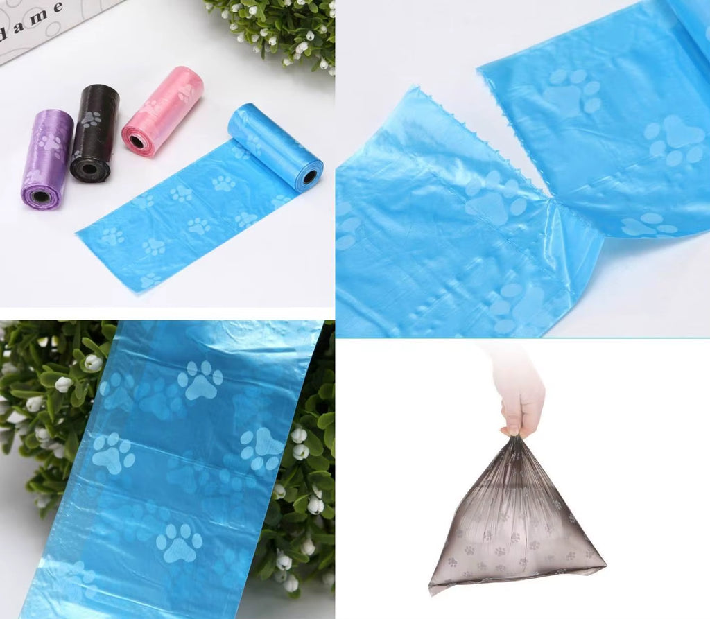 10 Rolls Dog Poop Bag Degradable Plastic Pet Dog Poop Bags for Dog Cat Toilet Clean up Outdoor Waste Garbage Cleaning Bag