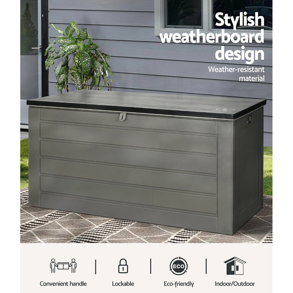 Gardeon Outdoor Storage Box Container Lockable Indoor Toy Tools Shed Garden