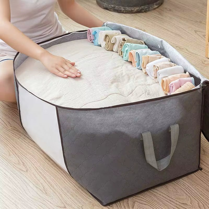 Clothes Quilt Storage Organiser Bag Luggage Moving Packing Storage Moisture-Proof Bag Non-Woven Quilt Storage Bag Packing Bag