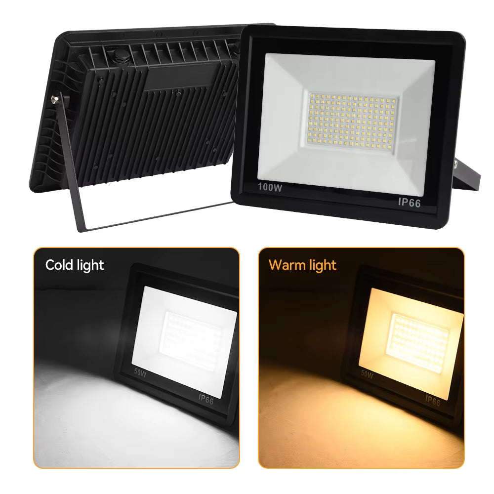 LE Floolight Outoor LE Spotlight High Brightness Outoor LE Lights 10W 20W 30W 50W 100W AC 220V Light for Garen Street Lig