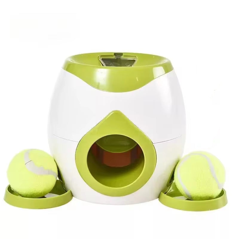 Automatic Ball Launcher for Dog Toy, Interactive Tennis Ball Launcher Machine for Medium Dogs, Interactive Training Smart Feeder