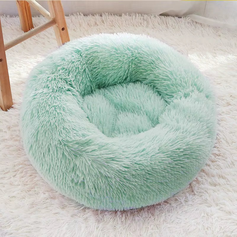 Pet Dog Bed Comfortable Donut Cuddler round Dog Kennel Ultra Soft Washable Dog and Cat Cushion Bed Winter Warm Sofa Hot Sell