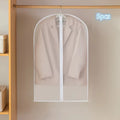 5Pcs Transparent Thickened Garment Protection Bags Home Wardrobe Clothes Storage and Protective Bags Suit and Coat Hanging Bags