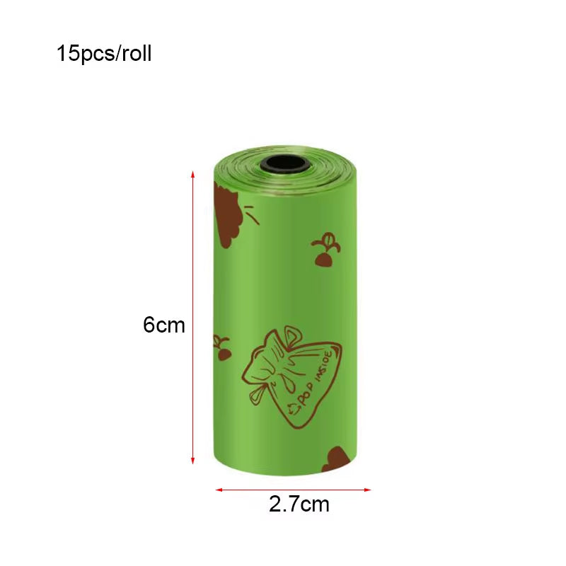 5Rolls 10Rolls Degradable Cat Dog Poop Bags Outdoor House for Dogs Clean Refill Garbage Bag Dog Accessories Thickened Bags